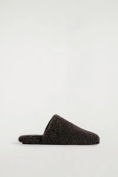 Cos Teddy Mules In Brown