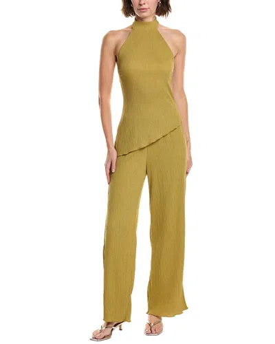 Abbey 2pc Top & Pant Set In Green