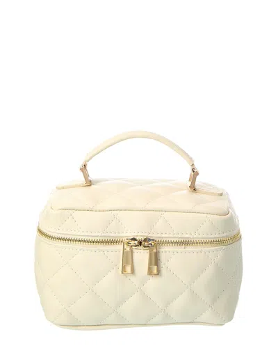 Persaman New York Mia16 Quilted Leather Vanity Bag In White