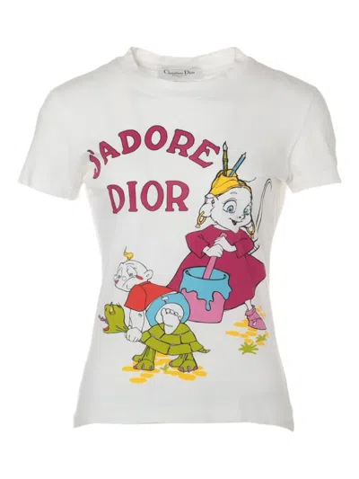 Pre-owned Dior 2002 Summer Holiday T-shirt In White