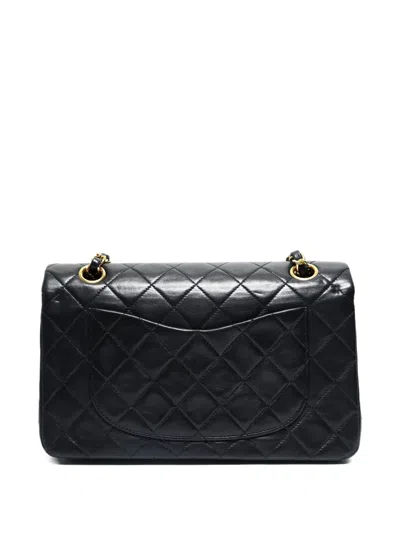 Pre-owned Chanel 1991-1994 Mini Classic Flap Shoulder Bag In Black
