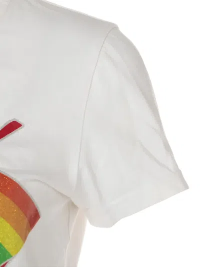 Pre-owned Dior 2002 Rainbow-print T-shirt In White