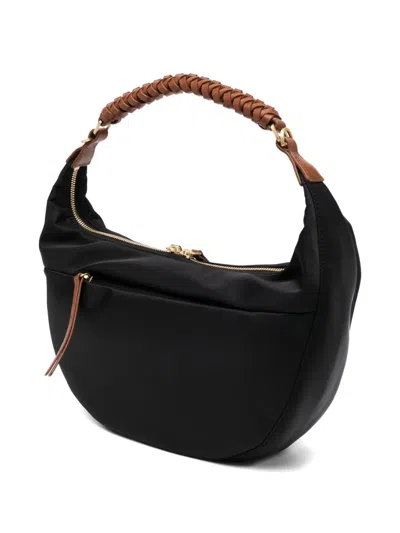 Agnès B. Braided-handle Shoulder Bag In Black