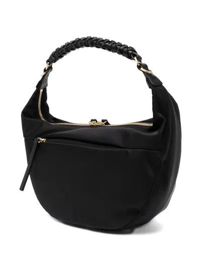 Agnès B. Braided-handle Shoulder Bag In Black