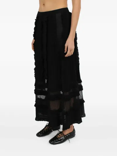 Ulla Johnson Vivian Ruffle Skirt In Black