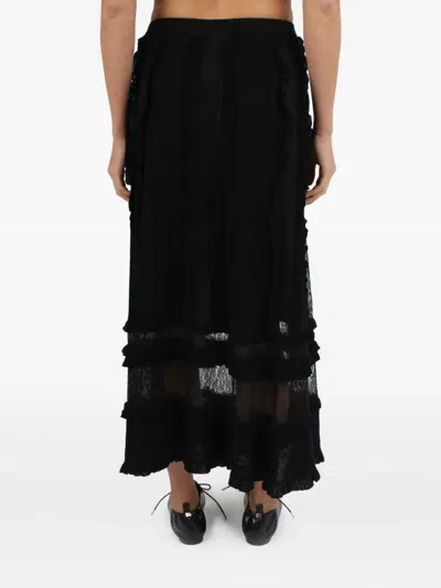 Ulla Johnson Vivian Ruffle Skirt In Black