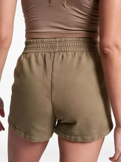 One Teaspoon Elasticated Logo Shorts In Brown