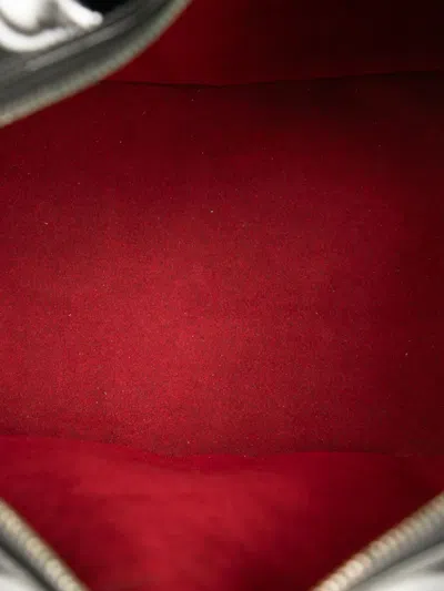 Pre-owned Chanel 2002-2003 Cc Chocolate Bar Patent Bowler Bag Handbag In Black