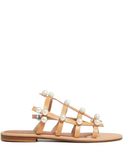Elina Linardaki Dune Strappy Sandals In Neutral