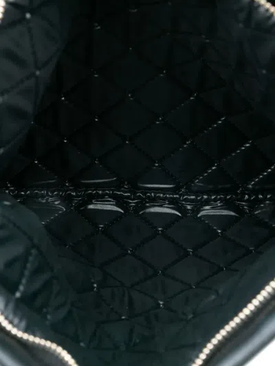 Pre-owned Chanel 2015-2016 Quilted Lambskin Boy Foldover Clutch Bag In Black