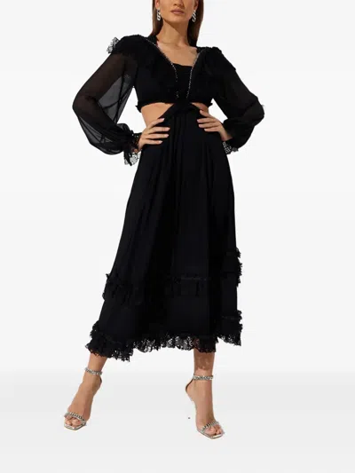 ZINNA LACE MIDI DRESS