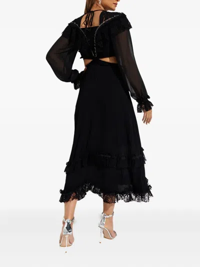 ZINNA LACE MIDI DRESS