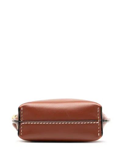 Pre-owned Loewe 2019 Leather Gate Pocket Crossbody Bag In Brown