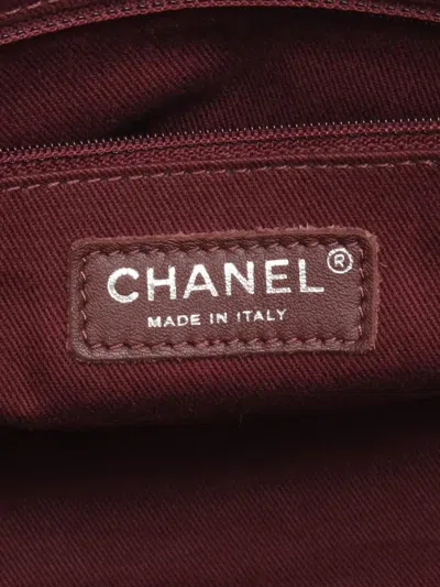 Pre-owned Chanel 2011 Cc Quilted Lambskin In The Mix Shopping Tote Bag In Black