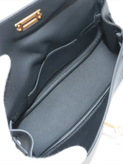 Pre-owned Hermes 2025 Swift Kelly Moove Crossbody Bag In Black