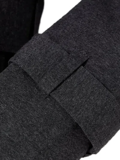 Norma Kamali Belted Trench Coat In Gray