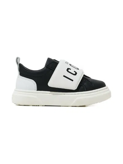 Dsquared2 Logo Strap Sneakers In Black
