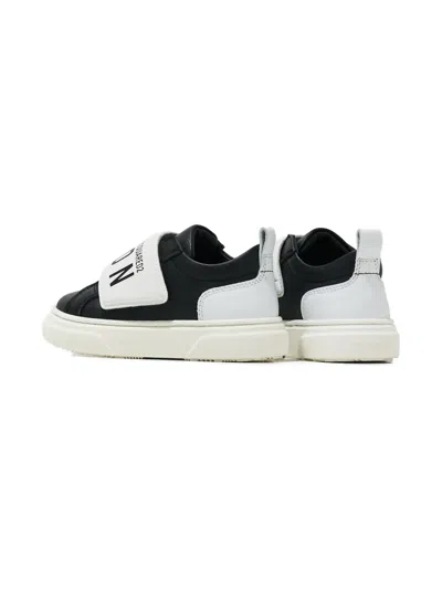 Dsquared2 Logo Strap Sneakers In Black