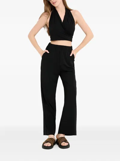 Max Mara Savio Elasticated-waist Trousers In Black