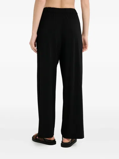 Max Mara Savio Elasticated-waist Trousers In Black