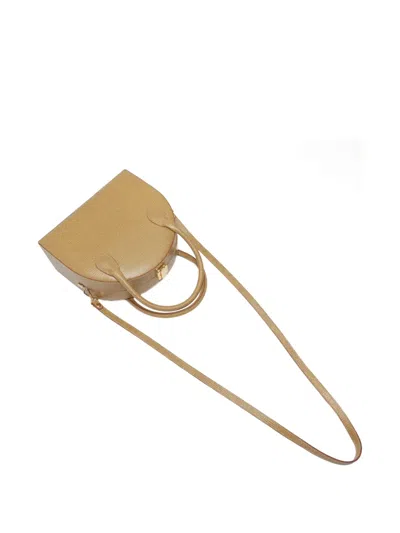 Pre-owned Fendi 1980s-1990s Mini Trunk Leather Tote Bag In Neutral