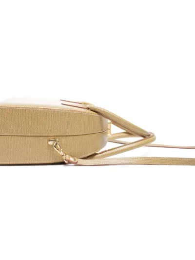 Pre-owned Fendi 1980s-1990s Mini Trunk Leather Tote Bag In Neutral