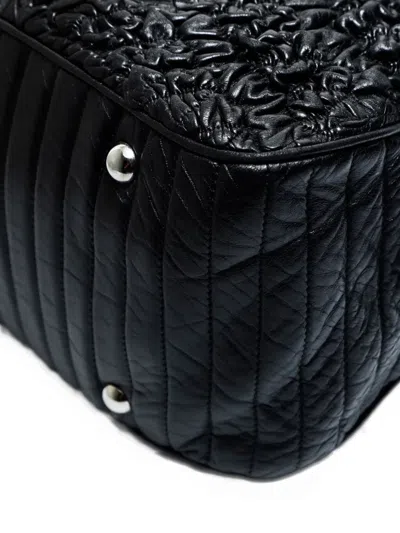 Pre-owned Chanel 2006-2008 Astrakhan Cc Mark Chain Shoulder Bag In Black