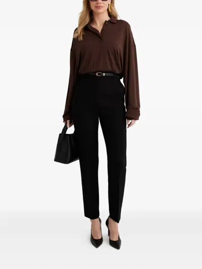 Aya Muse Buttoned Polo Top In Multi