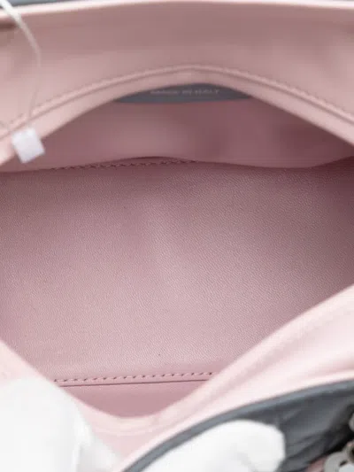 Pre-owned Dior 2013 Medium Tricolor Lambskin Cannage Lady  Satchel In Gray