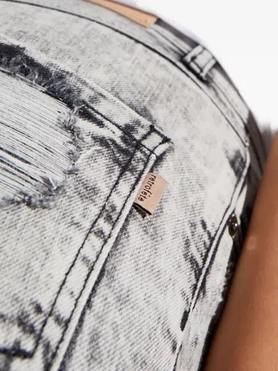 Retroféte Allegra Distressed Jeans In Gray