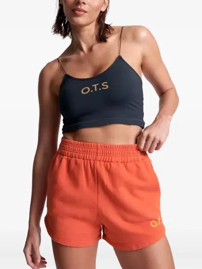 One Teaspoon Hustle Elasticated Logo Shorts In Brown