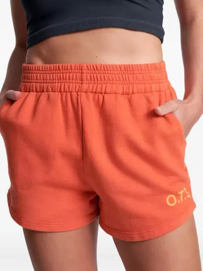 One Teaspoon Hustle Elasticated Logo Shorts In Brown