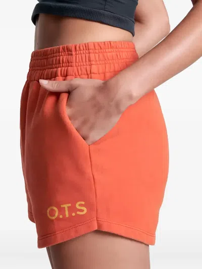 One Teaspoon Hustle Elasticated Logo Shorts In Brown