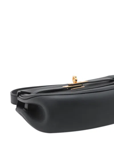 Pre-owned Hermes 2025 Swift Kelly Moove Crossbody Bag In Black