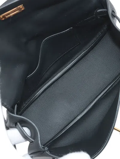 Pre-owned Hermes 2025 Swift Kelly Moove Crossbody Bag In Black