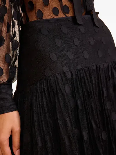 VERA LACE RUFFLED MAXI SKIRT