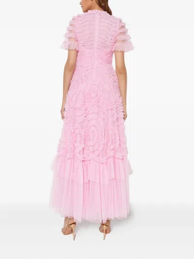 Needle & Thread Verity Ruffled Maxi Dress In Pink