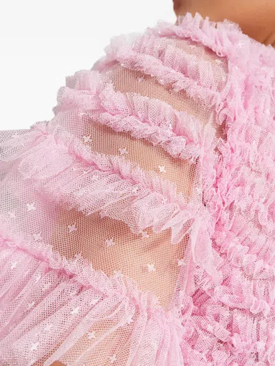 Needle & Thread Verity Ruffled Maxi Dress In Pink