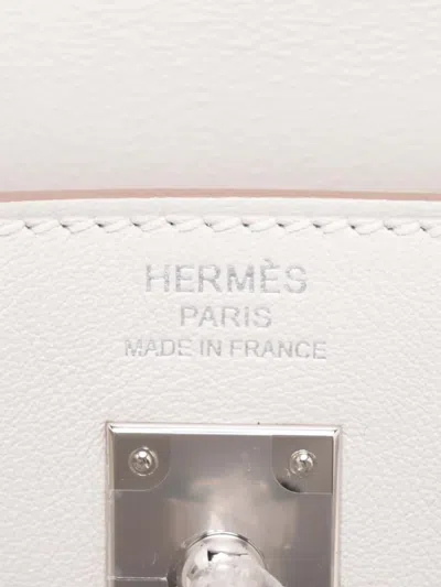 Pre-owned Hermes 2024 Swift Kelly Moove Crossbody Bag In White