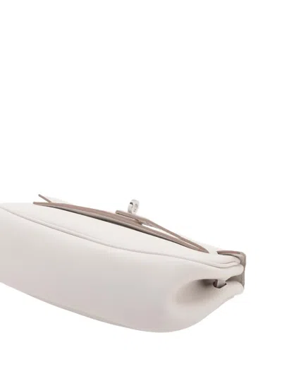 Pre-owned Hermes 2024 Swift Kelly Moove Crossbody Bag In White