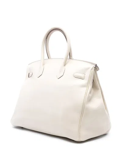 Pre-owned Hermes 2011 Swift Birkin Retourne 35 Handbag In White