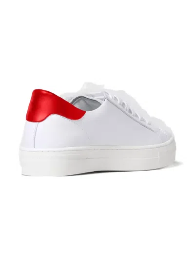 Dsquared2 Icon Leather Trainers In White