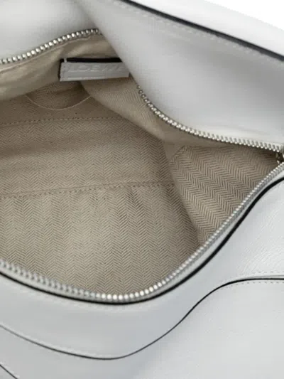 Pre-owned Loewe 2015 Medium Calfskin Puzzle Satchel In White
