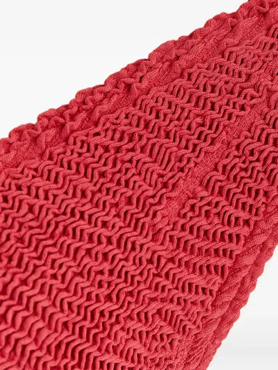 Bondeye Palm-print Scout Bikini Top In Brown