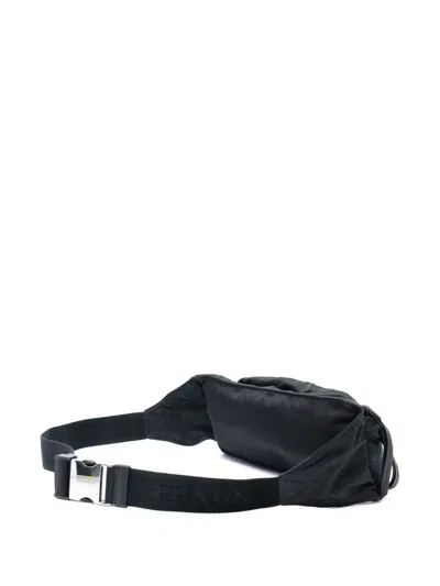 Pre-owned Prada 2013-2025 Tessuto Belt Bag In Black
