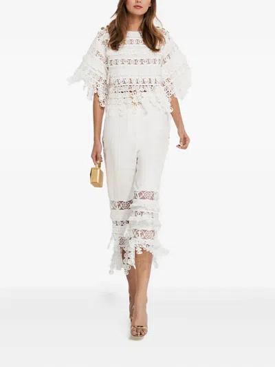 Zimmermann Nautical Panelled Trousers In Multi