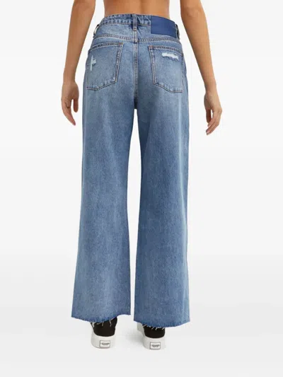 One Teaspoon Distressed Jeans In Blue