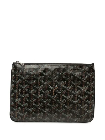 Pre-owned Goyard 2019 Ine Senat Pm Pouch In Black
