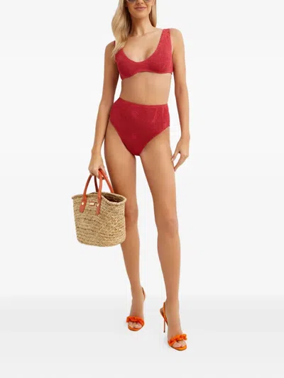 Bondeye Palmer Bikini Bottom In Red
