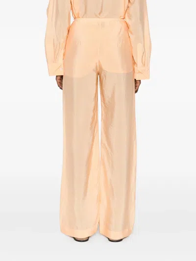 Nanushka Elastic-waist Trousers In Orange